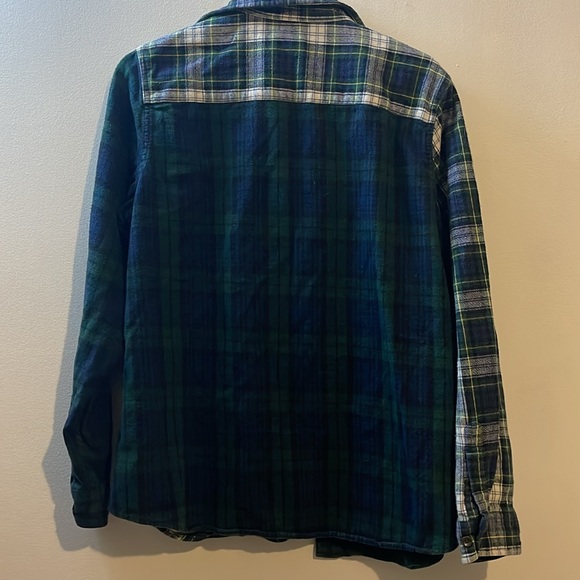 L.L. Bean Mixed Plaid Vintage Button Down Shirt Size L - Picture 5 of 5